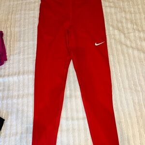 Nike Bright Red Leggings